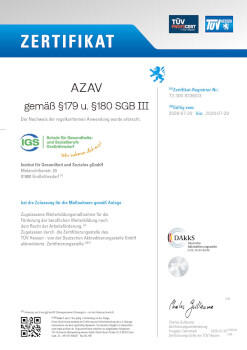 TÜV Zertifikat